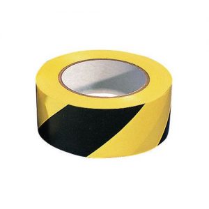 Hazard Tape Yellow/Black Self Adhesive 50mm x 33Mtr