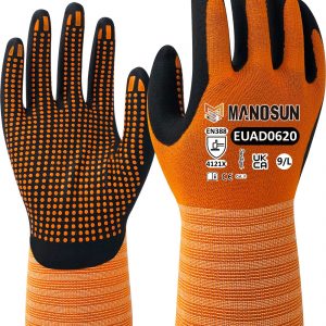 Manosun EUAD0620 Nitrile Dot 15 Guage Glove