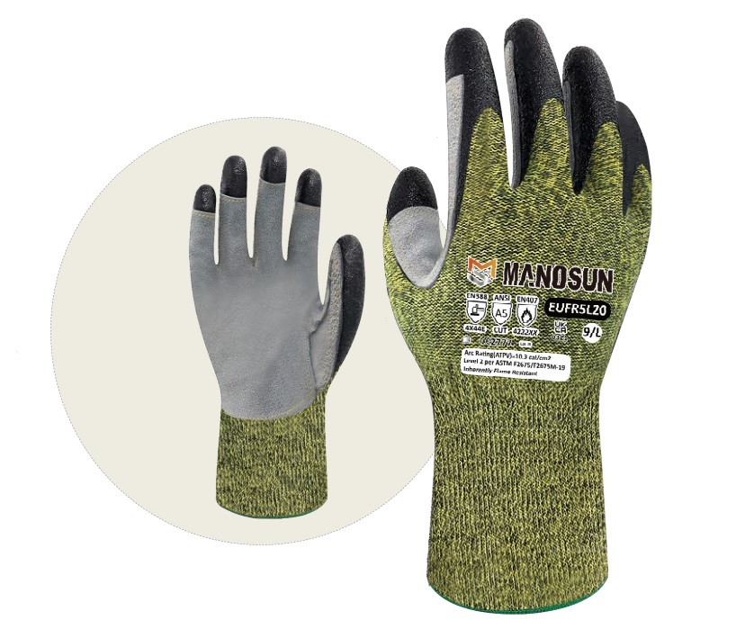 Manosun EUFR5L20 Arc Flash Glove 10.3 Cal