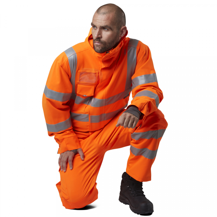 Leo Watertown Class 3 Orange Waterproof Coverall - Image 4