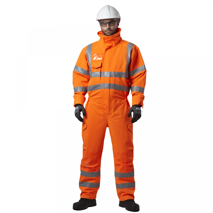 Leo Watertown Class 3 Orange Waterproof Coverall - Image 3