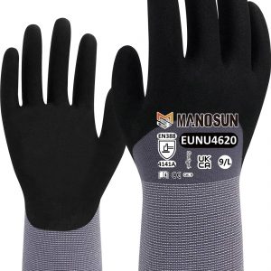 Manosun EUNU4620 15 Gauge 3/4 Coated Glove