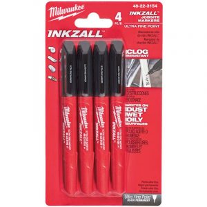 Milwaukee Inkzall Marker Fine Point 4 Piece