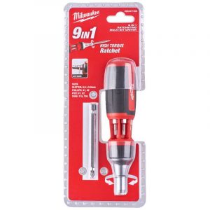 Milwaukee Multi Bit Screwdriver 9-in-1 Universal Ratcheting 4932471598