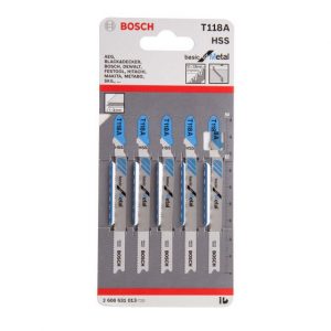 2608631013 Bosch T118A Jigsaw Blade (Metal & Non Ferrous 1.5-3.0mm)