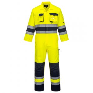 TX55 – Nantes Hi-Vis Coverall Yellow/Navy XL