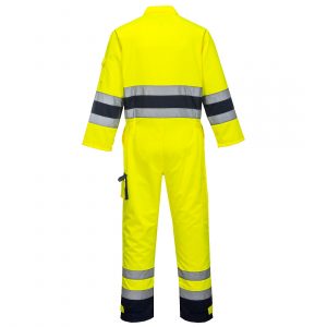 TX55 – Nantes Hi-Vis Coverall Yellow/Navy XL