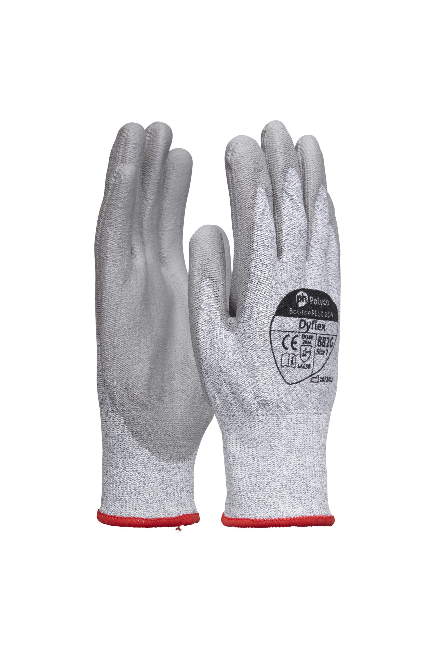 Polyco Dyflex Grey Cut Resistant Gloves - Image 2