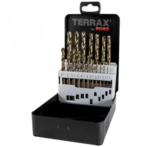 Ruko A215214 TERRAX Drill Set HSSE-Co5 19pcs