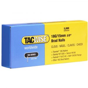 TACWISE 0394 Type 18G/15mm Galvanised Brad Nails (PK5000)