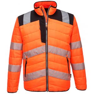 PW371 – PW3 Hi-Vis Baffle Jacket Orange/Black