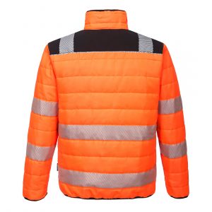PW371 – PW3 Hi-Vis Baffle Jacket Orange/Black