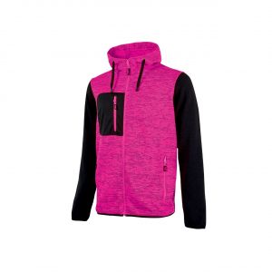 EY174BF U Power Rainbow Ladies Black/Fucsia Sweatshirt