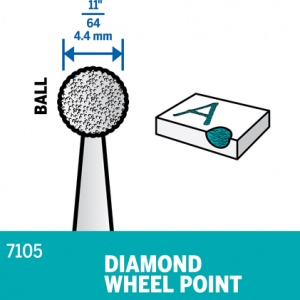 Dremel 7105 Diamond Point Engraving Bit (each)