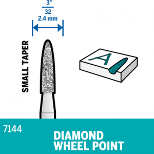 Dremel Diamond Wheel Carving Point 7144 (each)